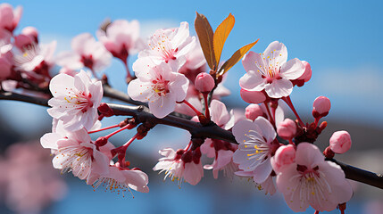blooming peach blossoms