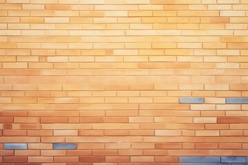 Tan majorelle shiny clean metro brick wall background pattern with copy space for design blank 