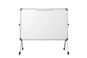 Large Mobile Whiteboard with Stand - isolated on White Transparent Background, PNG
