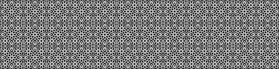 Geometric arabic islamic panorama white pattern, Pattern Asia of Turkish. - 778187301