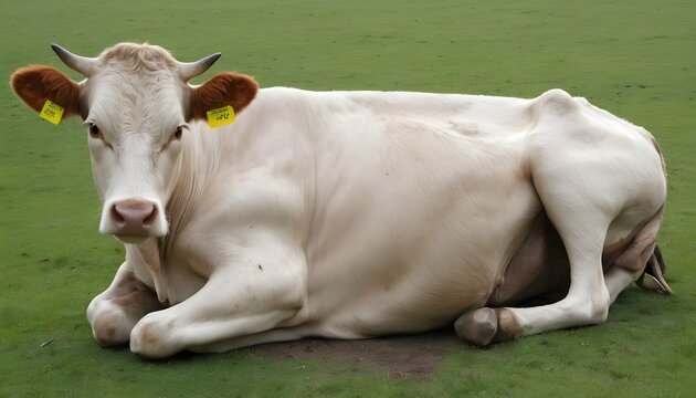 A-Cow-With-Its-Tail-Curled-Around-Its-Hind-Legs-R-