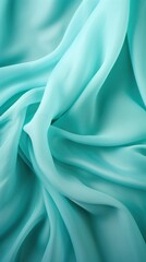 Turquoise soft chiffon texture background with blank copy space design photo backdrop 