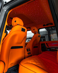 Mercedes G 800 Brabus Orange Interior