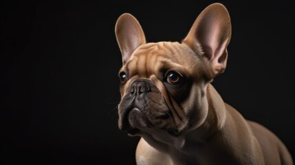 Happy french bulldog puppy