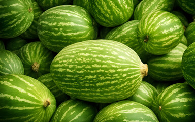Close up of green melon texture background