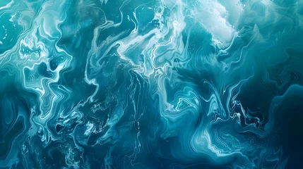 Poster Im Rahmen Abstract water ocean wave, blue, aqua, teal texture. Blue and white water wave web banner Graphic Resource as background for ocean wave abstract. Vita backdrop for copy space text © 성환 이