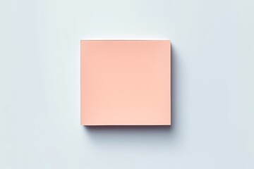 Abstract paper craft background in a square shape with pastel color palette. Wallpaper from pastel multicolor sticky notepads isolated on simple background. Generative AI.