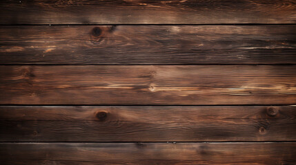 Naklejka premium Brown background. Grunge wooden wall.