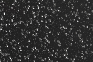 Water droplets condensation drops overlay refreshing dark background