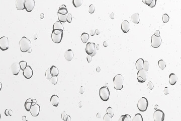Water droplets condensation drops overlay refreshing white background