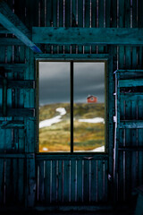 Blick aus dem Fenster in Skandinavien - 778199791