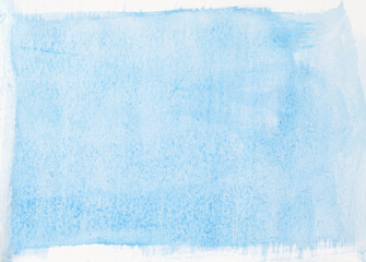 Watercolor painting in blue color with borders - 778201309