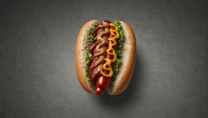 hot dog without background nice look  - obrazy, fototapety, plakaty