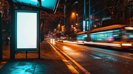 Urban Advertising Space Nighttime Digital Billboard