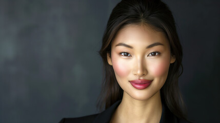 Unstoppable Determination, A Portrait of a Confident Young Asian Business Woman, Generative AI