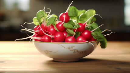 radishes in a bowl