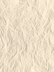Yellow Vertical Crumpled Old Paper Texture Background
