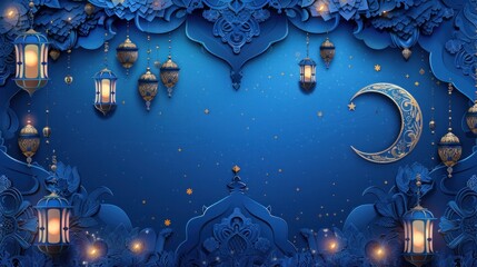An elegant Ramadan Kareem background banner