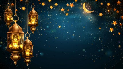 Ramadan Kareem and Eid Mubarak background