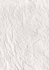 Beige Vertical Crumpled Old Paper Texture Background