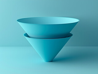 Contemporary clay funnel chart stages defined