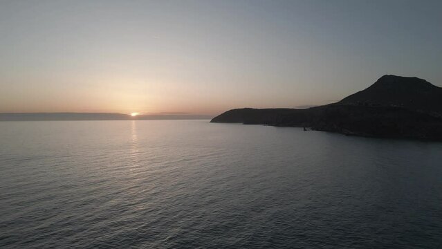 4 K Sunset on the Montenegrin coast