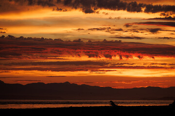 Dramatic sunset at beautiful British Columbia - 778219758