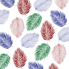 Hand drawn colorful minimal organic shapes pattern. Collage contemporary print