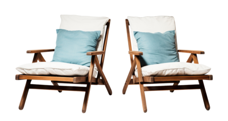 Outdoor lounge chairs cut out