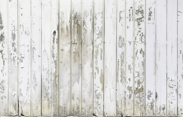 Distressed White Shiplap Wall with Faded and Worn Wood Background, Soft Focus and Neutral Tones