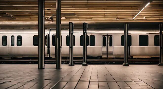Inside the NY subway.