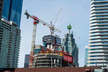 Fototapeta premium building under construction in downtown Toronto, Canada