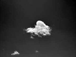 Black and white clouds in the sky background