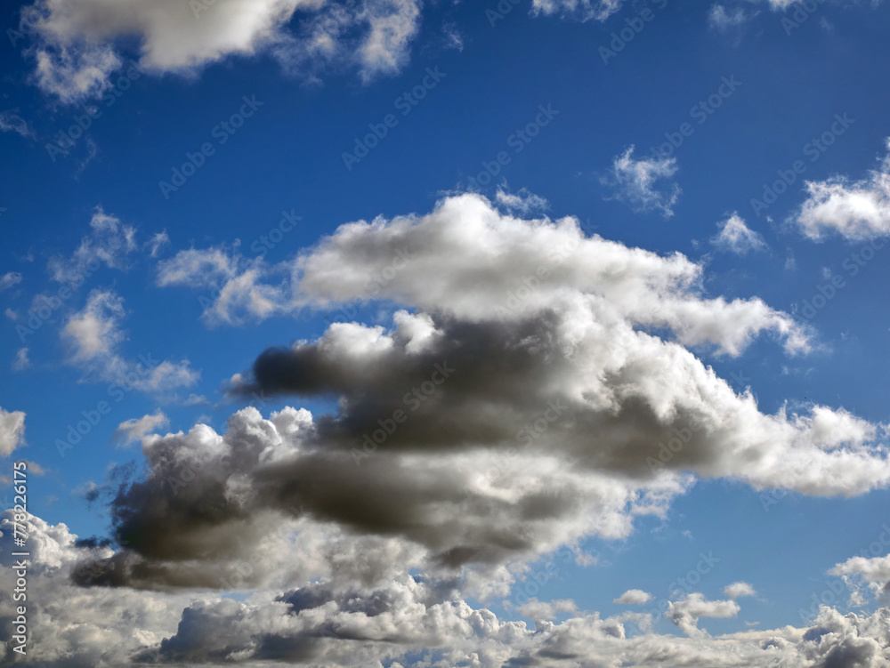 Poster summer clouds in the sky background