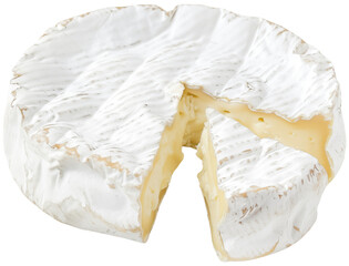 Camembert, Brie Cheese. Isolated on Transparent Background - obrazy, fototapety, plakaty