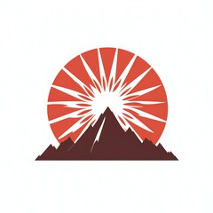 rising sun logo illustration