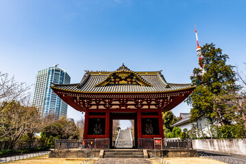 Fototapeta premium 東京港区 増上寺 旧台徳院霊廟惣門