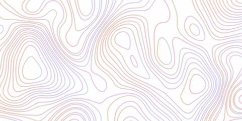 Abstract topographic background. Blank topographic contour map subtle. Vector background design. geographic design background. - obrazy, fototapety, plakaty