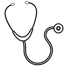 stethoscope with heart vector