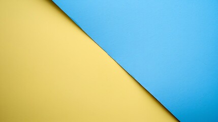 Generative AI : blue and yellow pastel paper color for background