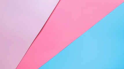 Generative AI : Abstract background of pink and blue paper, minimal geometric concept design