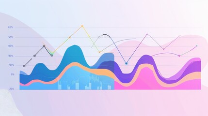 Profit Margin Trends Line graphs showing changes in gross, operating, and net profit margins over multiple reporting periods hyper realistic
