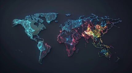 Fototapeta na wymiar Mobile Payment Adoption Rates World map colorcoded to show the adoption rates of mobile payment solutions in different regions hyper realistic