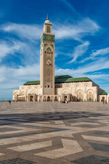 The Hassan II Mosque is a mosque in Casablanca, Morocco. It is the largest mosque in Morocco and...