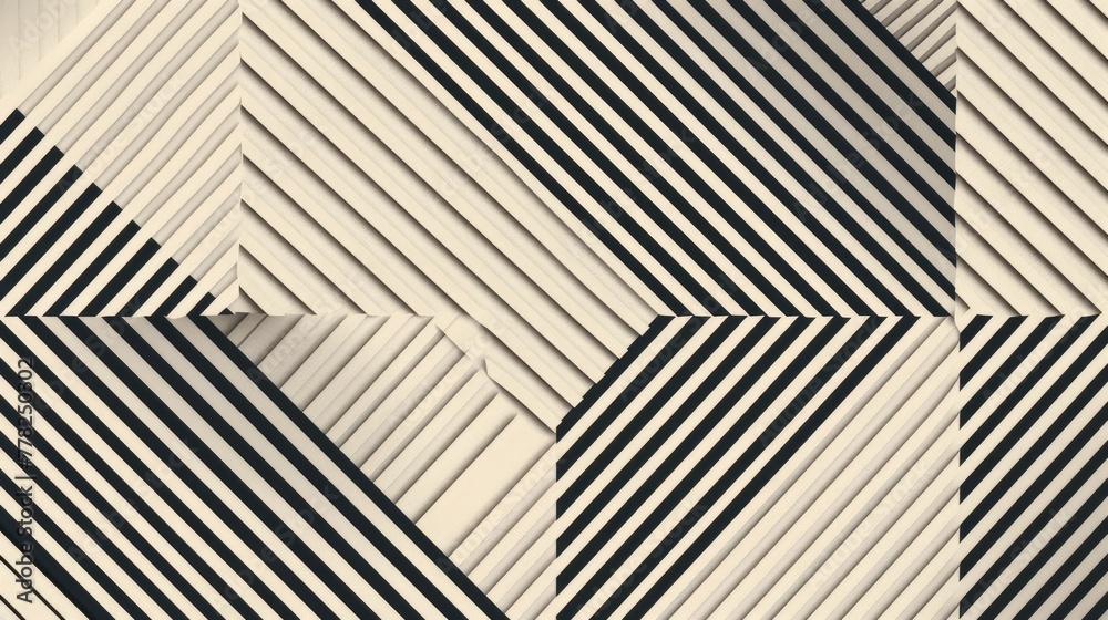 Poster bold clean lines compose a striking minimalist geometric pattern against a neutral background creati