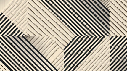 Bold clean lines compose a striking minimalist geometric pattern against a neutral background creating a sense of refined elegance and visual harmony - obrazy, fototapety, plakaty