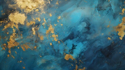 Fototapeta na wymiar Gold, and blue marble background