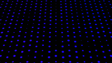 Abstract technology wave of particles. blue color Big data and connection, networking motion dots and lines. Rounded Border loop Checkered Halftone Pattern  round Particles Subtle Texture  Art Design.