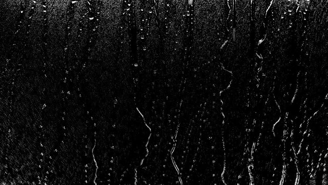 rain drop video on black background