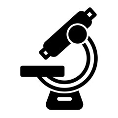 This is the Microscope icon from the Science icon collection with an Solid style